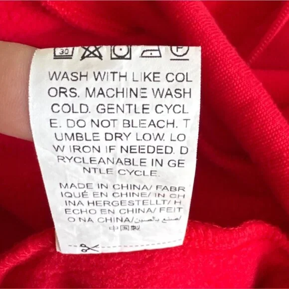 Red Spider Web Zip Up Hoodie Graphic Print Polyester Blend - Picture 4 of 5